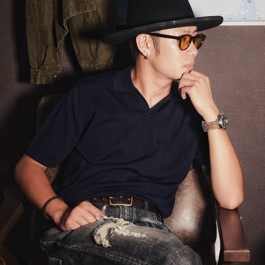 Casual Mulberry Silk Polo