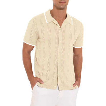 Lapel Short-Sleeved Shirt